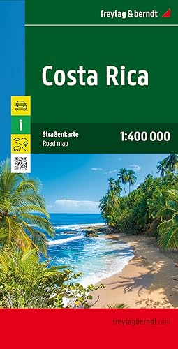 Costa Rica, Autokarte 1:400.000: Touristische Informationen, Entfernungen in km, Nationalparks. Mit QR-Code von FREYTAG-BERNDT UND ARTARIA